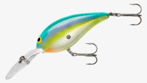Norman Lures Deep Little N - Chartreuse/blue/black #4075528