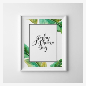 Today I Choose Joy, Bible Art Print, Calligraphy Print, - Footprints #4075585