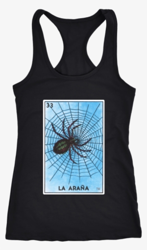 La Araña Racerback Tank Top - Lesbian Shirt Racerback Tank Top T-shirt. Funny Lesbian #4076765