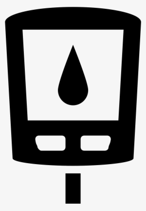 This Image Is Of A Small Sideways Rectangle Shape - Diabetes Symbol Black And White #4076889
