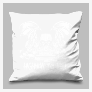 Hl Highway To Hell White Flat Cushion - Pillow Template Png #4077001