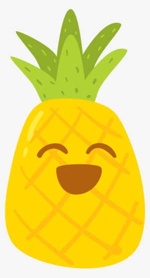 Hand Drawn Cartoon Cute Pineapple Decoration Vector - สับปะรด การ์ตูน Png #4077453