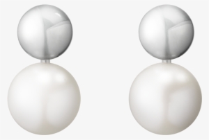 Georg Jensen Moonlight Grapes Silver And Pearl Double - Georg Jensen Moonlight Grapes Pearl #4077644