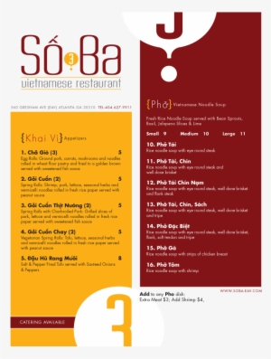 Vietnamese Food Menu - Vietnamese Restaurant Menu Design #4077913