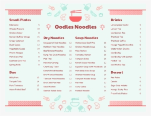 Asian Restaurant Menu Template - Menu #4078868