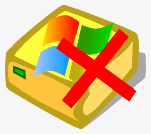 With Label And X - Clip Art #4079208