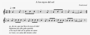 Listen To A Los Rayos Del Sol - Abc Notation #4079339