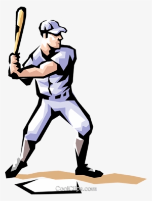 Baseball Player Royalty Free Vector Clip Art Illustration - Coloring Book #4079499