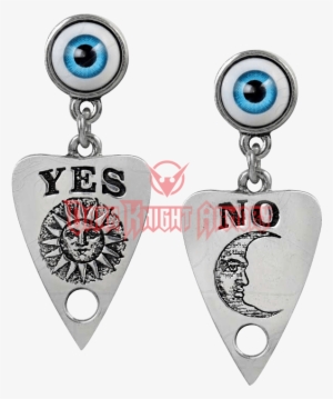 Ouija Planchette Earrings - Earring Alchemy Gothic - Ouija Planchette #4079913