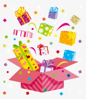 Presente Confetes Png #4080589