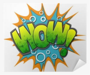 A Wow Comic Book Illustration Isolated On White Background - Comic Book Background #4081420