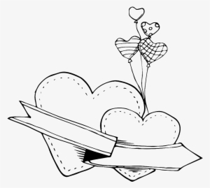 Blanco Y Negro Pintado A Mano En Forma De Corazon Amor - Euclidean Vector #4082569