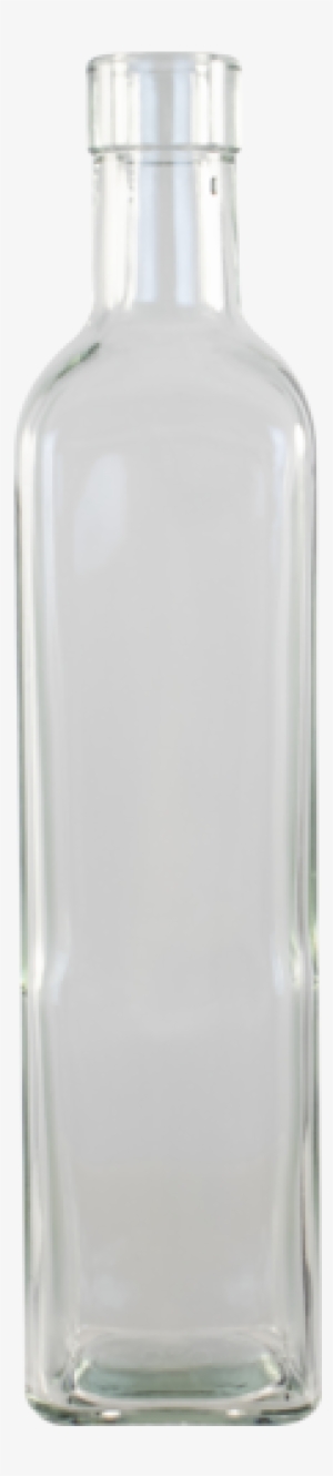 500 Ml Clear Square Sided Glass Bottles- Case Of - Glass Bottle #4082642