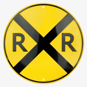 Railroad Crossing Sign Impression Sur Toile - Vintage Railroad Crossing ...