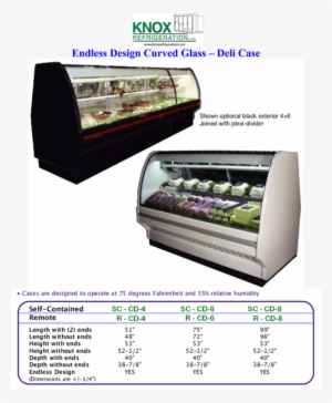 Cd-6 Self Contained Curved Glass Single Duty 75″ Wide #4082731 Cd-6 Self Contained Curved Glass Single Duty 75″ Wide #4082731