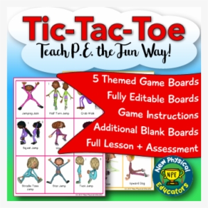 Fitness Tic Tac Toe For Physical Education, Elementary - Physical Education #4082923