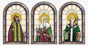 Catholic Stained Glass Window Png Photo - Catholic Saints Stained Glass #4083175