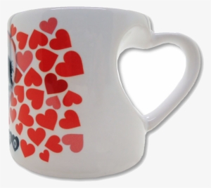 Taza Con Forma Corazón En El Asa - Tazas Asas De Corazon #4083679