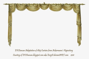 Curtain Background Png Images For Gold Stage Curtains - Vintage Curtains Png #4084203