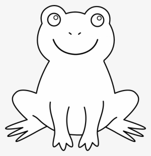 Seahorse Coloring Pages For Kids - Frog Outline No Background #4085003