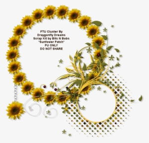 Bnb Sunfower Patch Cluster Frame - Antique Clown #4085266