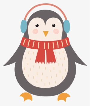 Music Penguin Christmas Cartoon Transparent - 卡通 企鵝 Png #4085342
