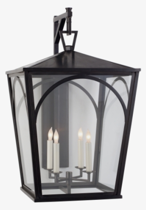 Darlana Arc Large Bracket Wall Light In Bronze With - Visual Comfort E.f. Chapman Darlana Pendant Iron Chc #4086797