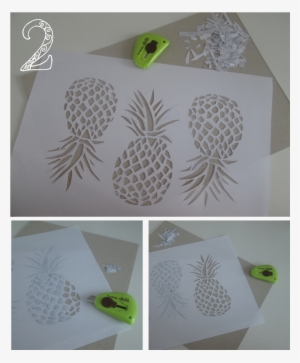 Empty Out The Parts You Want To Fill With Colors Using - Pineapple #4087579