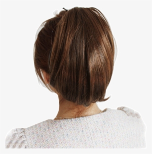 On The Comb Wig Female Buckle Short Straight Hair Pear - Ponytail #4088562