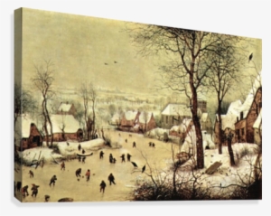 Winter Landscape With Skaters By Pieter Bruegel Canvas - Pieter Bruegel The Elder Paintings #4089575