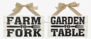Wood Farm/garden Sign W/ Burlap Bow 12"l 2 Assorted - Product #4089858 Wood Farm/garden Sign W/ Burlap Bow 12"l 2 Assorted - Product #4089858