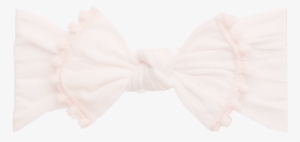 Trimmed Knot Bow, Ballet Pink - Satin #4089884