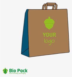 Brown Custom Printed Kraft Paper Carrier Bag - Bag #4089946