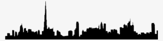 Dubai Skyline Silhouette Png #4090255