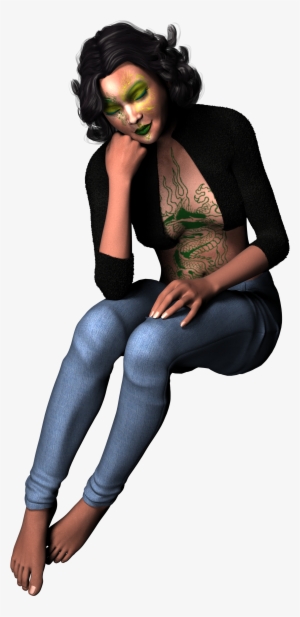 Woman Sitting Dark Tattoo Young 1216955 - Orang Duduk Png #4090279 Woman Sitting Dark Tattoo Young 1216955 - Orang Duduk Png #4090279