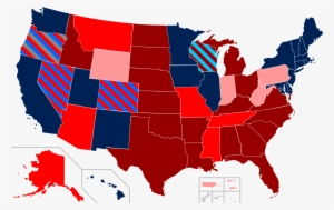 Map Of Ssm In The U - Popular Vote 2016 By State #4090379