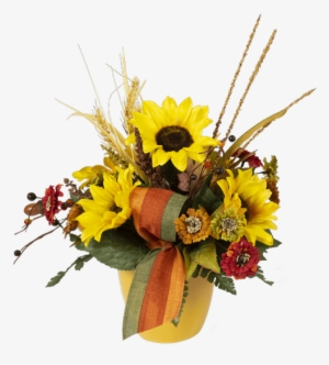 Silk Fall Sunflowers & Blooms, Yellow - Autumn #4090413