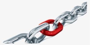 Mechanism Chain With Red Link In The Middle Of Grey - Red #4090750