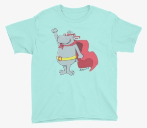 Super Hero Boy's T-shirt - Dog Cat Paw Love Youth Short Sleeve T-shirt T Is Great #4091101