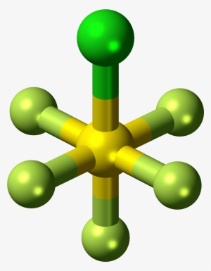 Sulfur Chloride Pentafluoride Molecule Ball - Sulfur Chloride Pentafluoride #4091384