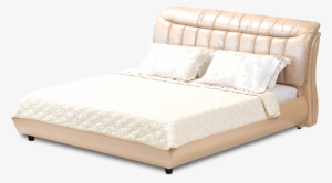 Leather Bed - Dona 160 - Pearl Cream - - Bedroom #4091408