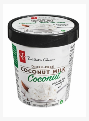 Pc Coconut Dairy-free Coconut Milk Frozen Dessert - President's Choice Dairy Free Ice Cream #4092221