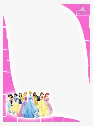 Moldura Princesas Disney Png - 1st Bday Invitations Disney Princess #4092402
