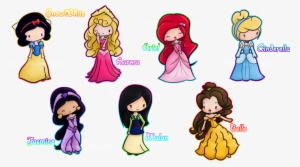 Drawn Princess Chibi - Cute Disney Princess Chibi #4092426