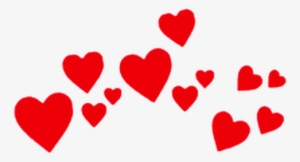 Red Hearts Heart Crown Crowns Heartcrown Heartcrowns - Corazones De Snapchat Png #4092592