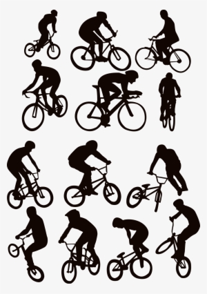 Cycling Silhouette Sport - Bicycle Rider Silhouette #4092983