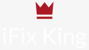 Logo White With Red Crown Ifix King #4093226