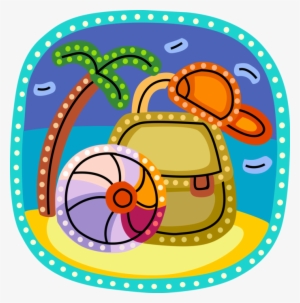 Vector Illustration Of Holiday Vacation Day At The - Necklace #4093458 Vector Illustration Of Holiday Vacation Day At The - Necklace #4093458