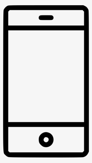 Phone Iphone Mobile Smartphone Device Contact Call - Black And White Phone Clip Art #4093566