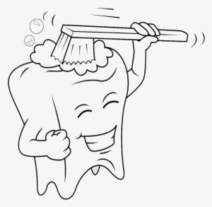 Ariel Clipart Green Mermaid - Cartoon Brushing Teeth Black And White #4093851